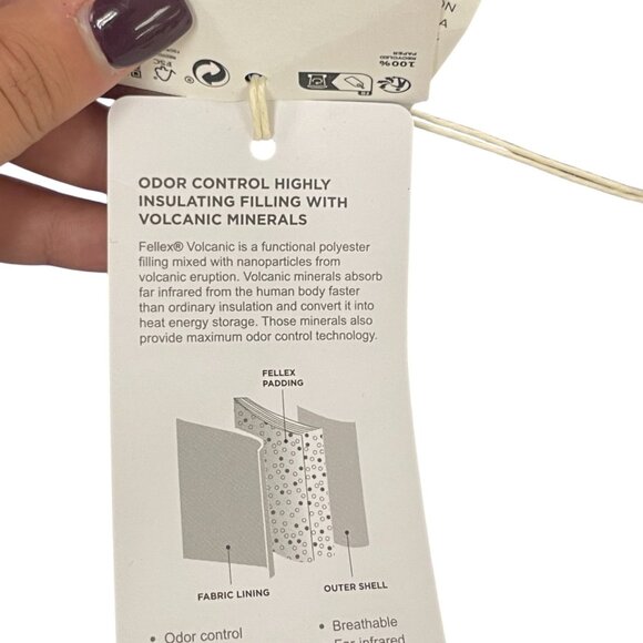 Oysho Womens Puffer Vest Medium M Blue Full Zip Wind Resistant 1672/332 NWT - Picture 10 of 16